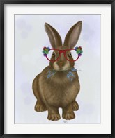 Framed Rabbit and Flower Glasses