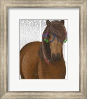 Framed Horse and Flower Glasses