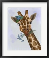 Framed Chewing Giraffe 1
