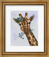 Framed Chewing Giraffe 1