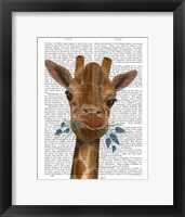 Framed Chewing Giraffe 2