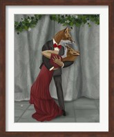 Framed Foxes Romantic Dancers