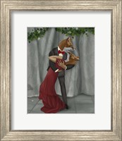 Framed Foxes Romantic Dancers