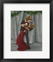 Framed Foxes Romantic Dancers