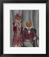 Framed Fox Couple 1920s