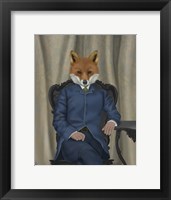 Framed Fox Edwardian Gent, Portrtait