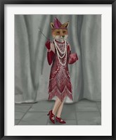 Framed Fox Lady 1920s Flapper