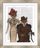 Framed Fox Couple 1930s