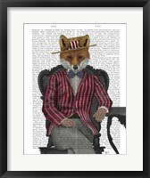 Framed Fox 1920s Gentleman