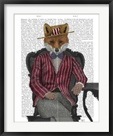 Framed Fox 1920s Gentleman