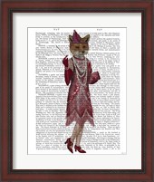 Framed Fox Lady 1920s Flapper