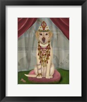 Framed Yellow Labrador and Tiara, Full