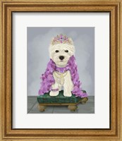 Framed West Highland Terrier with Tiara