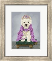 Framed West Highland Terrier with Tiara