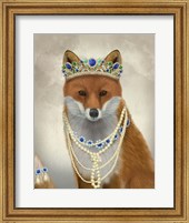 Framed Fox with Tiara, Portrait