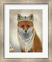 Framed Fox with Tiara, Portrait