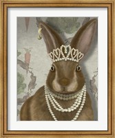 Framed Rabbit and Pearls, Portrait