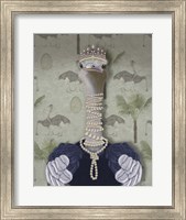 Framed Ostrich and Pearls, Portrait