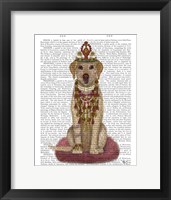 Framed Yellow Labrador and Tiara, Full