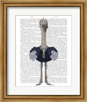 Framed Ostrich and Pearls, Full