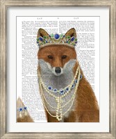 Framed Fox with Tiara, Portrait