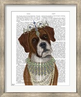 Framed Boxer and Tiara, Portrait