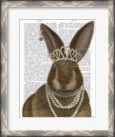Framed Rabbit and Pearls, Portrait