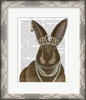 Framed Rabbit and Pearls, Portrait