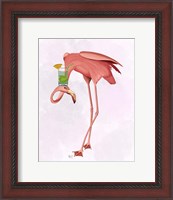 Framed Flamingo and Cocktail 1