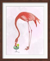 Framed Flamingo and Cocktail 2