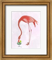 Framed Flamingo and Cocktail 2