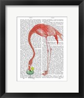 Framed Flamingo and Cocktail 2