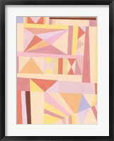 Blush Structure I Framed Print