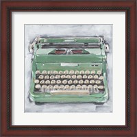 Framed 'Vintage Typewriter II' border=