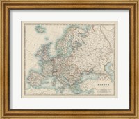 Framed Map of Europe