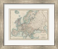 Framed Map of Europe