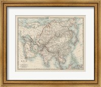 Framed Map of Asia