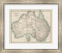 Framed Map of Australia