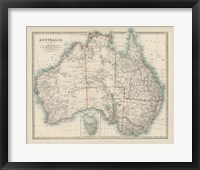 Framed Map of Australia