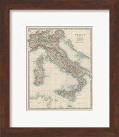 Framed 'Map of Italy' border=