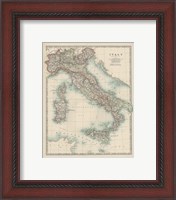 Framed 'Map of Italy' border=