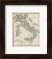 Framed 'Map of Italy' border=