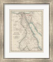 Framed Map of Egypt