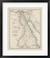 Framed 'Map of Egypt' border=