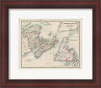 Framed Map of Canada