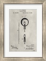 Framed Patent--Light Bulb