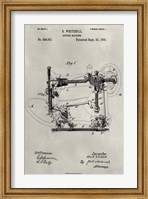 Framed Patent--Sewing Machine