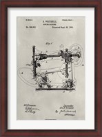 Framed Patent--Sewing Machine