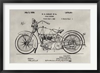 Framed Patent--Motorcycle