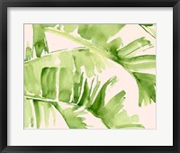 Peachy Palms I Framed Print